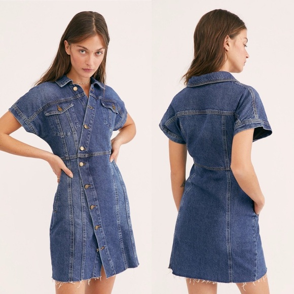 Free People Dresses & Skirts - Free People The City Mini Denim Dress